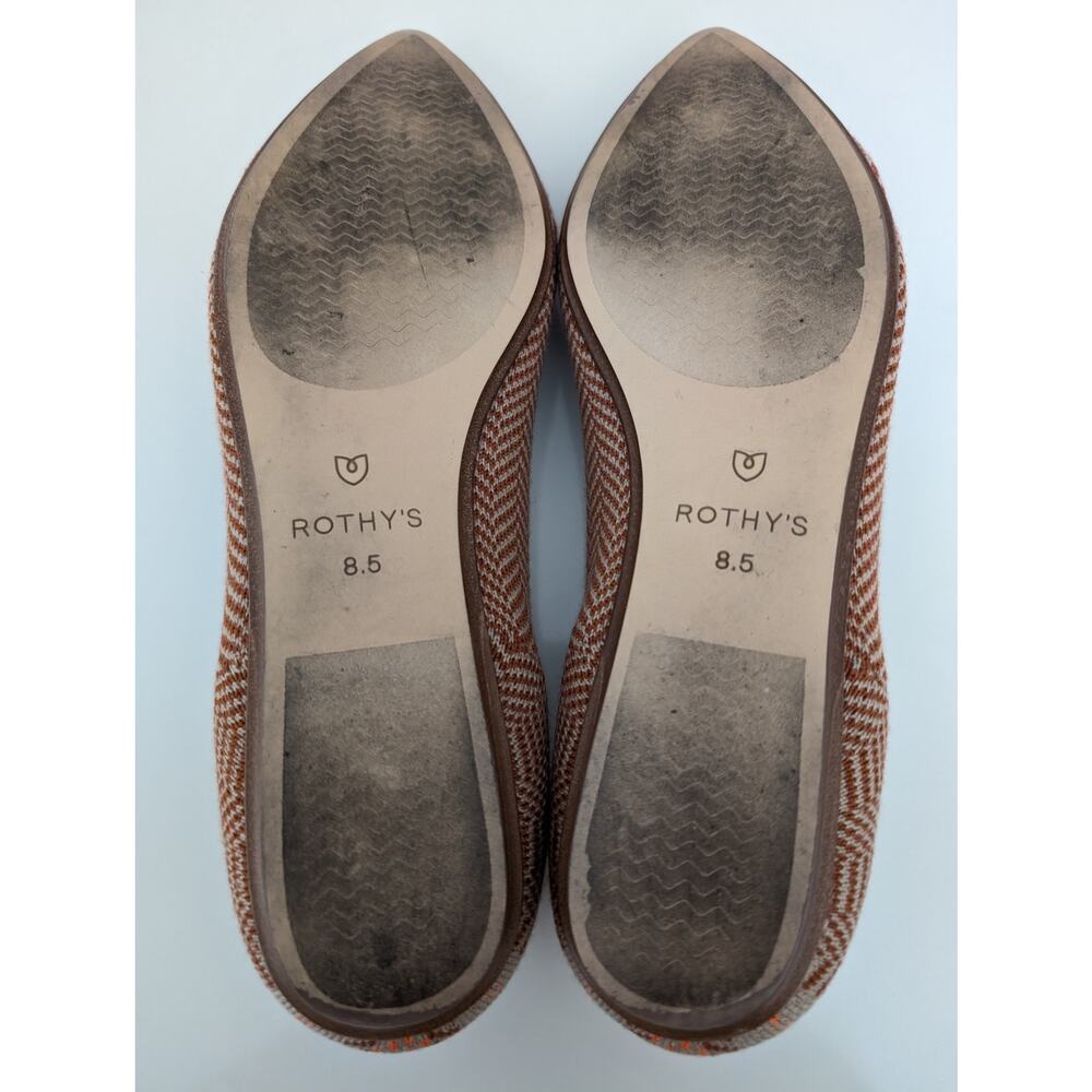 Limited Edition Rothy's The Point - Camel Herringbone Knit Wool (8.5) Retired - Picture 8 of 10